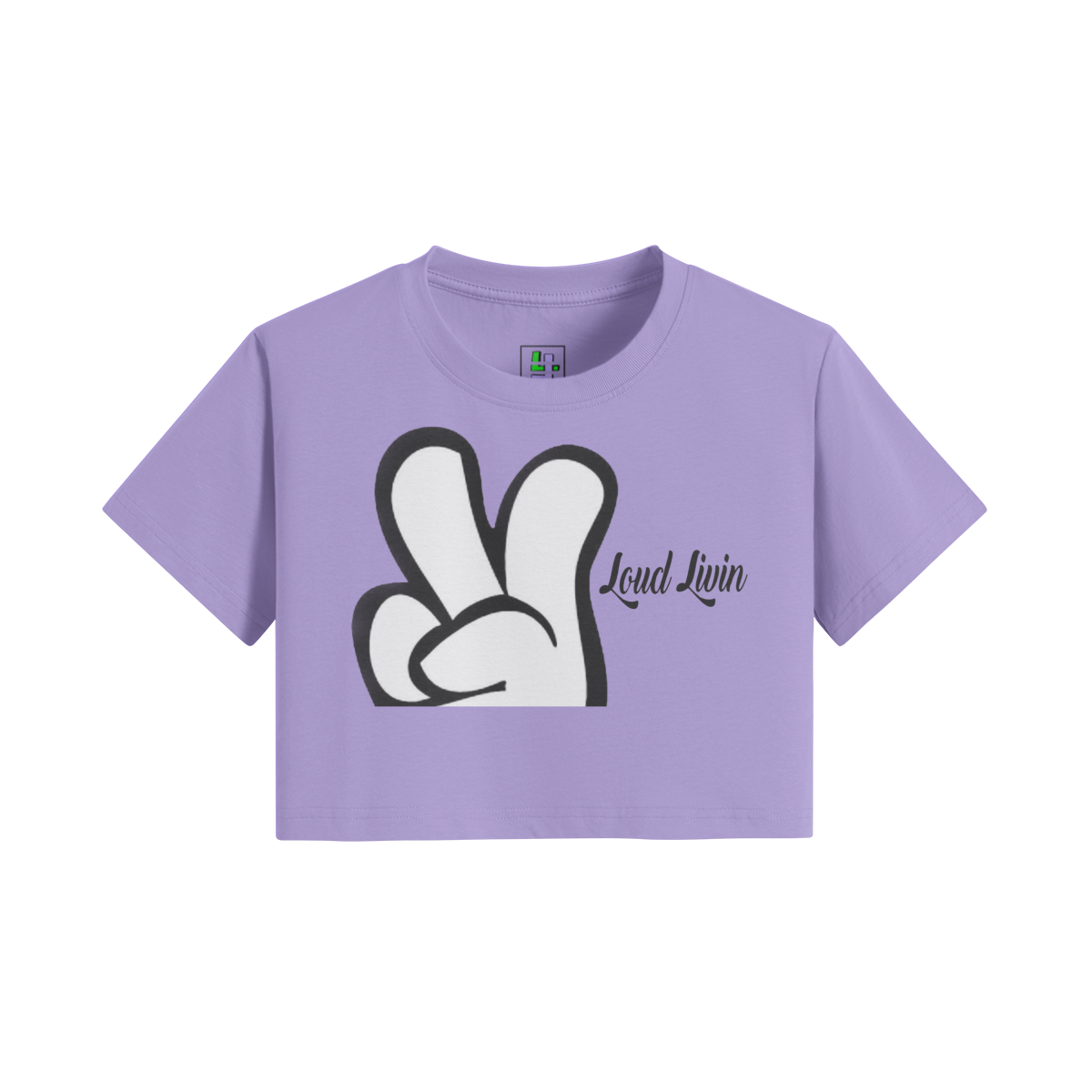 Loud Livin Deuces Crop Top T-shirt