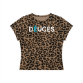 DÈUCES Leopard Crop Tee