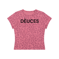 DÈUCES Leopard Crop Tee