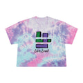 Women's Live Loud Tie-Dye  Cropped Tee