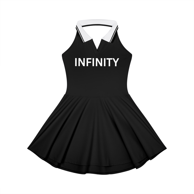 loudlivin,infinity,womens,sportdress,tennisdress,performance,sport,athelethic,tennis,black,fashion,club,classic