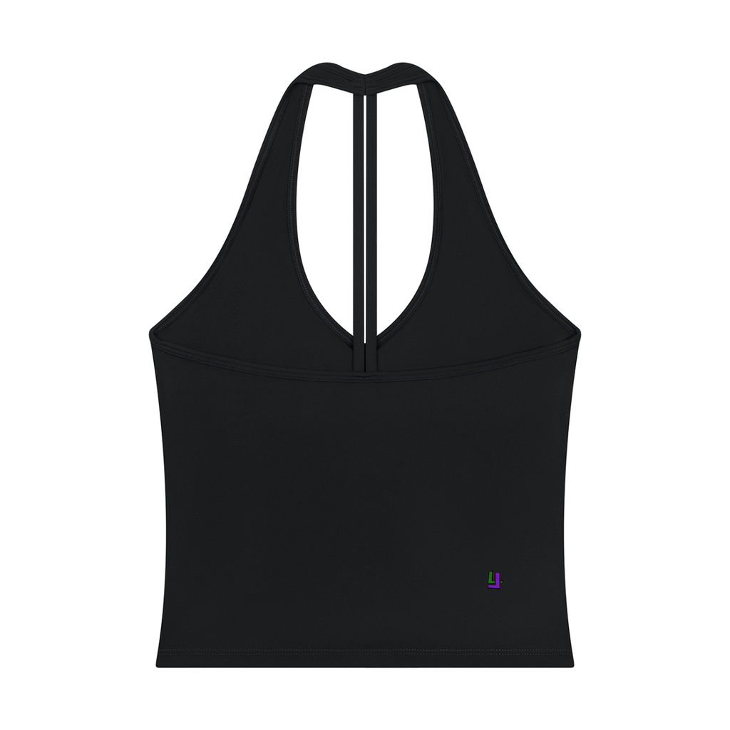 DÈUCES Halter V-Neck  Top