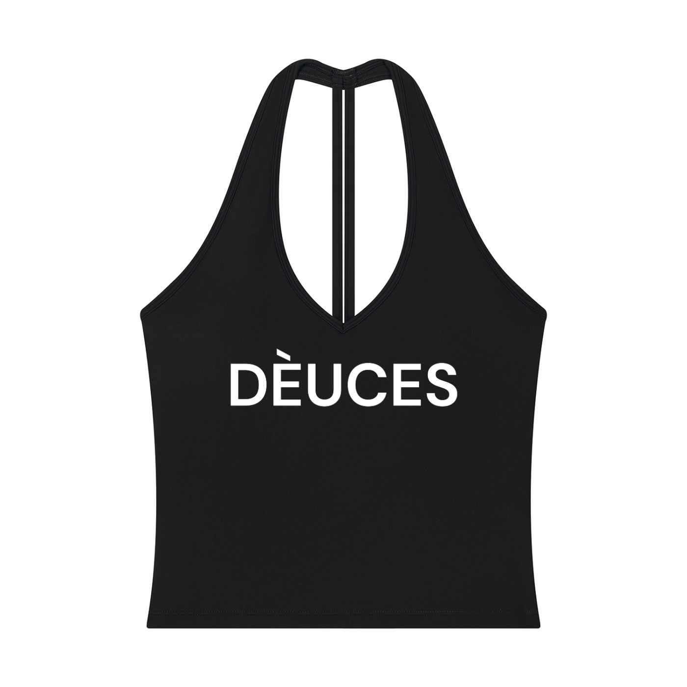 DÈUCES Halter V-Neck  Top