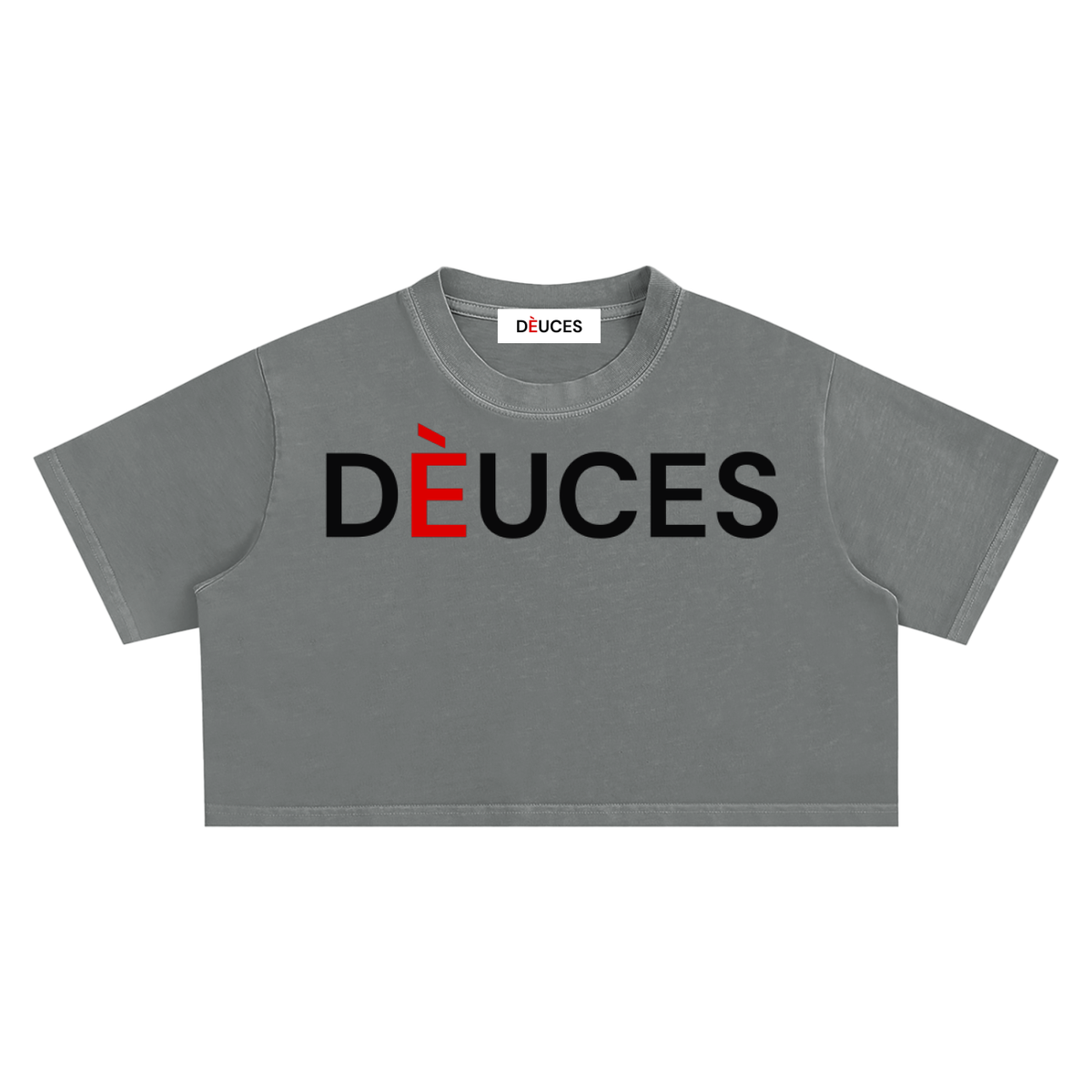 DÈUCES Signature "Plain Jane" Crop Tee