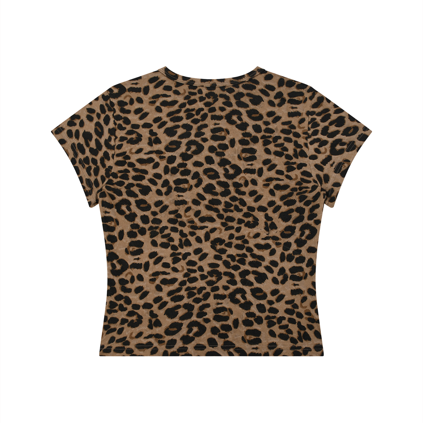 DÈUCES Leopard Crop Tee
