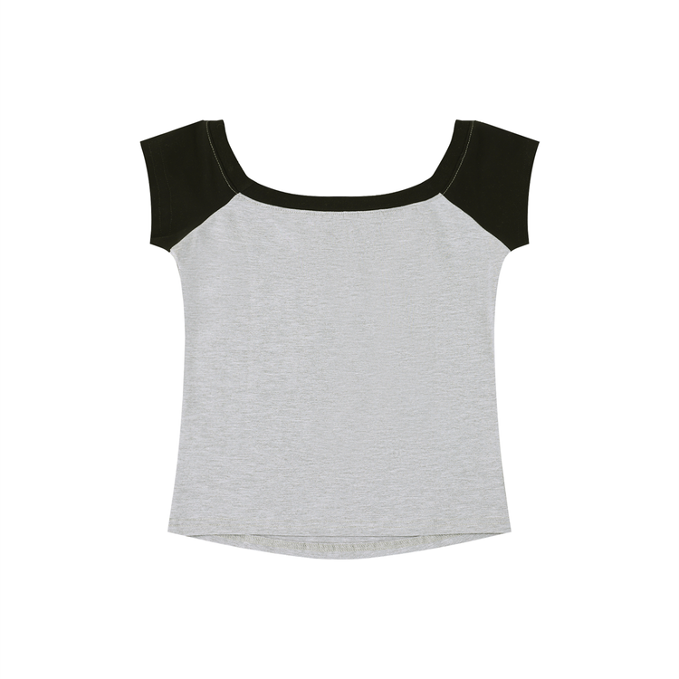 DÈUCES "Pretty Jane"Color Block T-Shirt