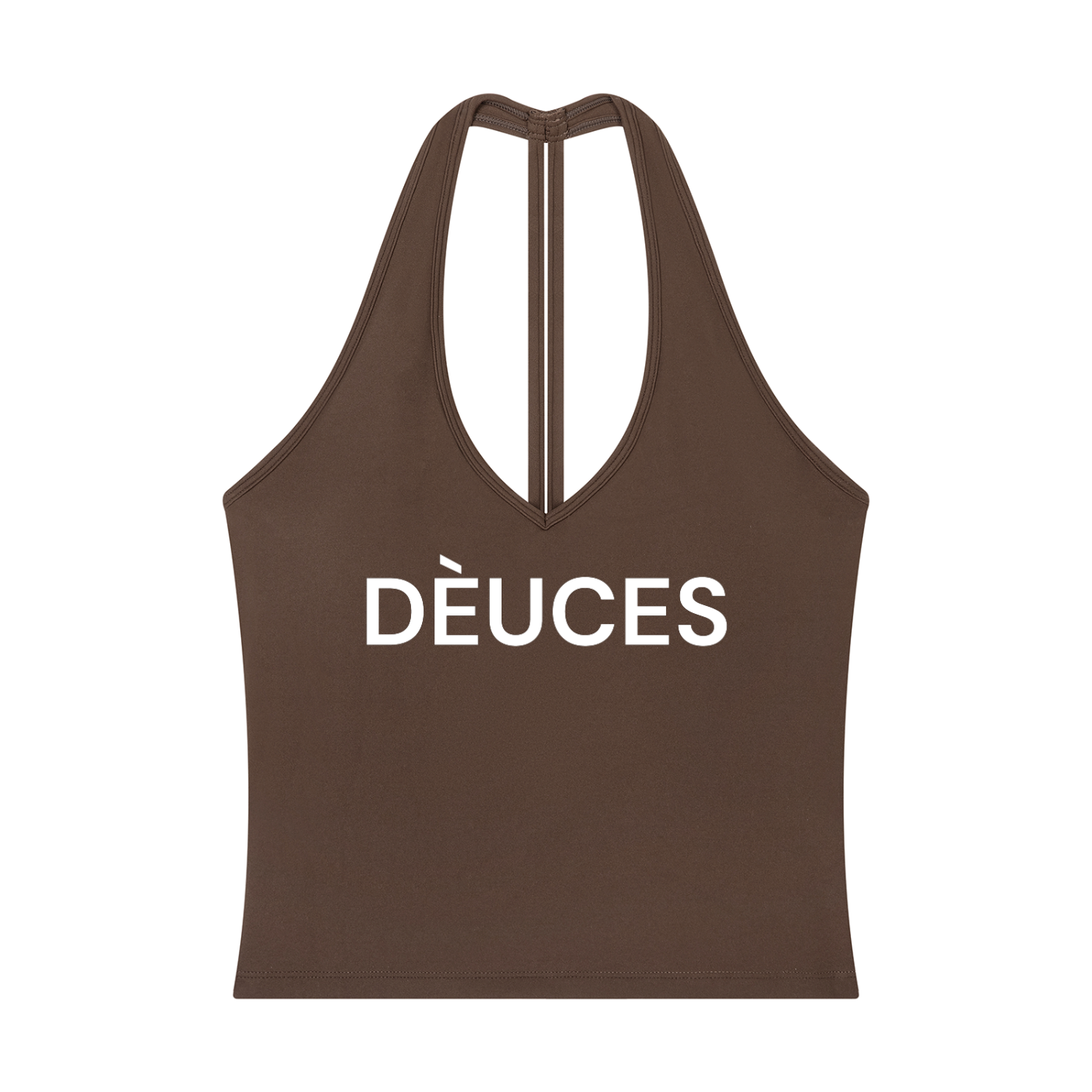 DÈUCES Halter V-Neck  Top
