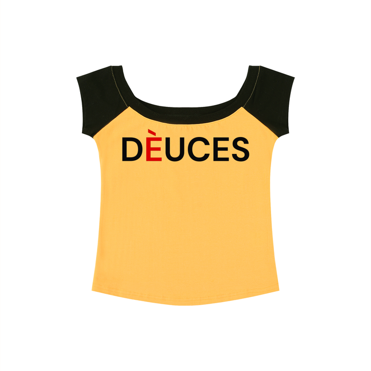 DÈUCES "Pretty Jane"Color Block T-Shirt