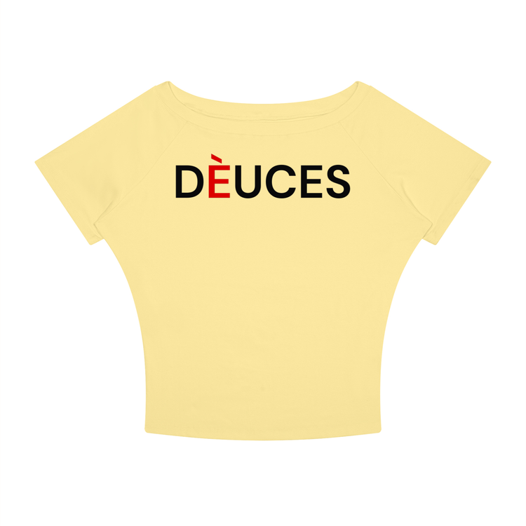 DÈUCES "Classic Signature" Boatneck  T-Shirt
