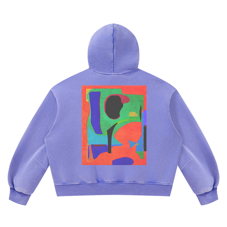 Blǔr abstract  hoodie