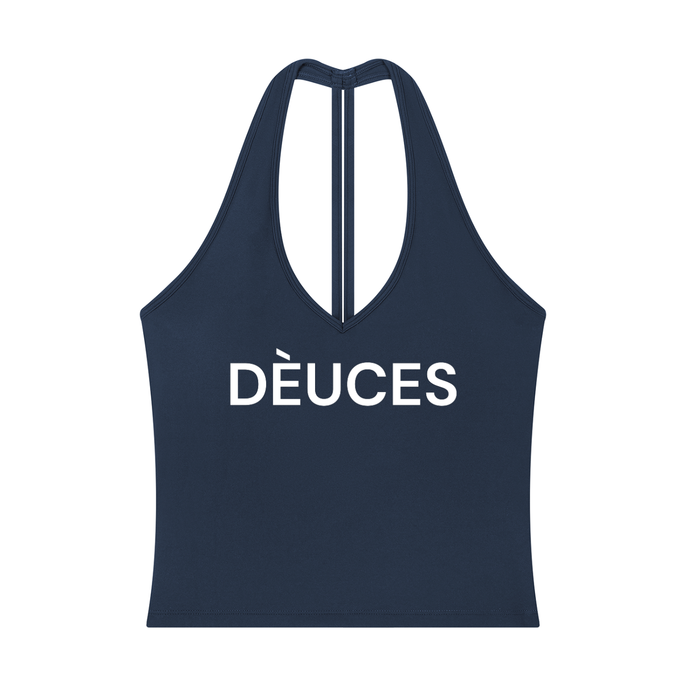 DÈUCES Halter V-Neck  Top