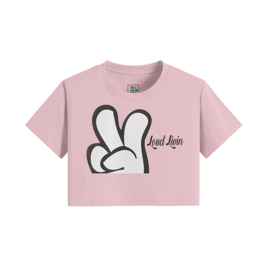 Loud Livin Deuces Crop Top T-shirt