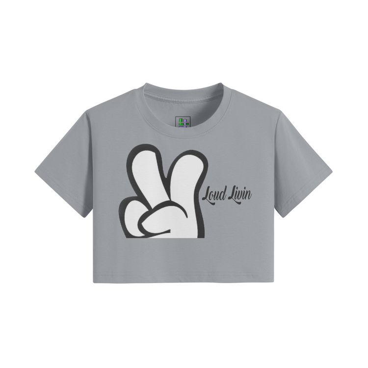 Loud Livin Deuces Crop Top T-shirt