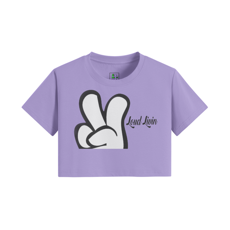 Loud Livin Deuces Crop Top T-shirt